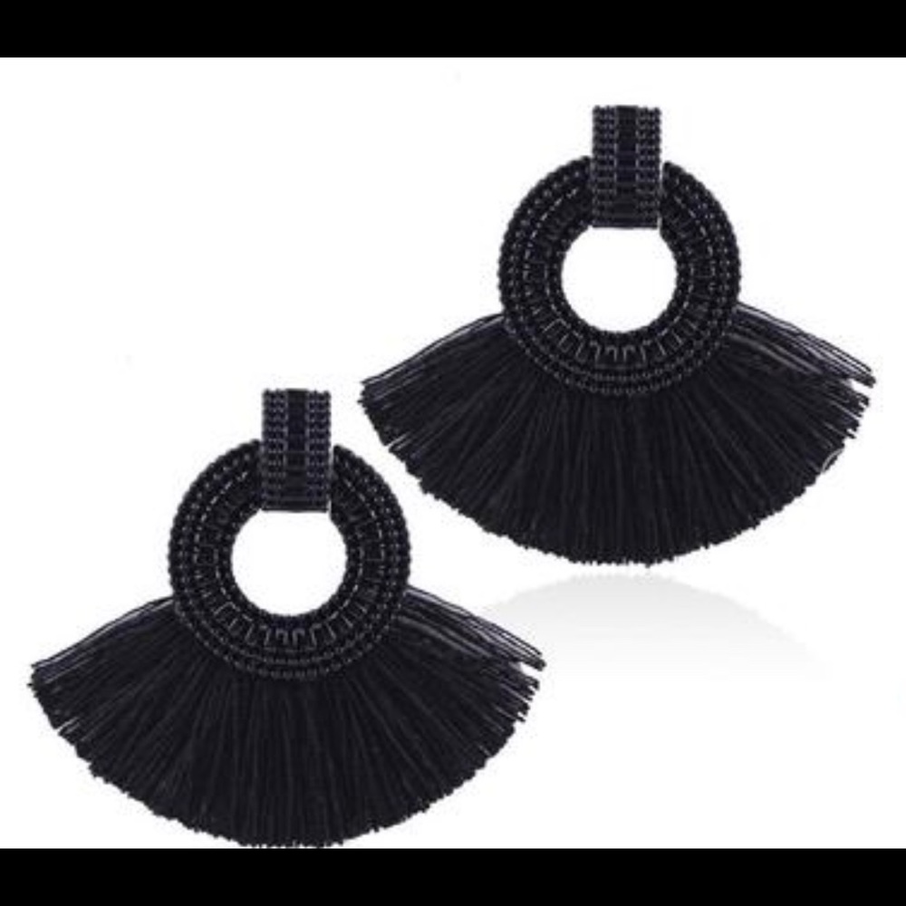 Black Bohemian Earrings